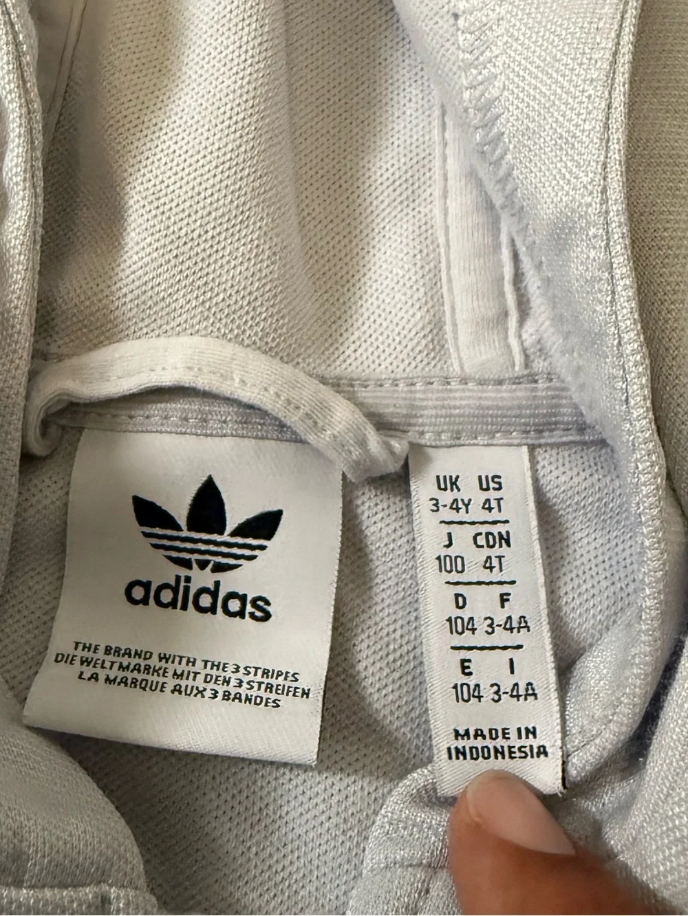 Adidas Boys Outline Full Zip Hoodie‎ 4T